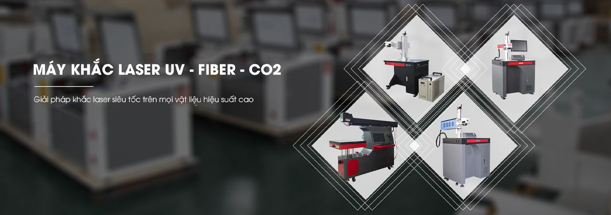 Banner máy khắc laser siêu tốc uv - fiber- co2